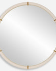 Cyprus - Round Mirror - White