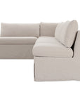 Fable - Slipcover Dining Banquette L-Shape Sectional - Beige