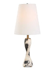 Marcela - Panda Marble Buffet Lamp - Black