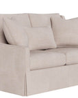 Hudson - Skirted Loveseat, Special Order - Beige