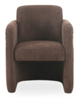 Mesto - Rolling Dining Chair - Dark Brown