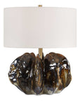 Jaudon - Glass Table Lamp - Brown