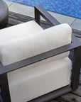 Remsen - Outdoor Lounge Chair - Black / Oyster