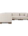 June - Classic L-Shaped Modular Sectional - Oatmeal