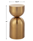 Golden Vessel - Modern Accent Table