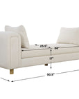 Repose - Oversized Ivory Bench
