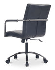 Roy - Leather Office Chair - Black