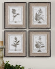 Casual Gray Study - Framed Art (Set of 4) - Beige