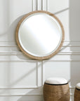 Carbet - Round Rope Mirror - Light Brown