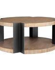 Loana - Industrial Coffee Table - Light Brown