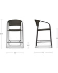 Zola - Outdoor Counter Chair - Dark Brown