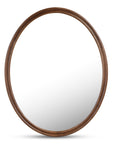 Alcott - Accent Oval Mirror - Dark Brown