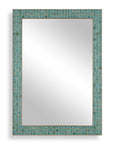 Coralie - Tile Mirror - Blue / Gold / Green