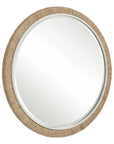 Carbet - Round Rope Mirror - Light Brown
