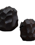 Ember Root - Teak Sculpture (Set of 2) - Black