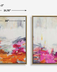 Color Theory - Framed Abstract Art (Set of 2) - Pink
