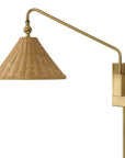 Phuvinh - 1 Light Rattan Shade Sconce - Beige