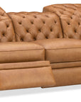 MS - Glover Power Reclining Sofa With Power Headrest - Brown
