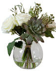 Belmonte - Floral Bouquet & Vase - Green