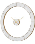 Ivory Halo - Minimalist Wall Clock - Gold / White