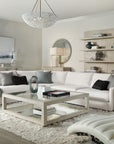 Cascade - Round Mirror - Light Brown