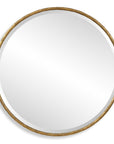 Sutton - Aged Gold Round Mirror