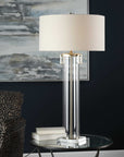 Monette - Tall Cylinder Lamp - Pearl Silver