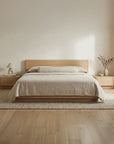 Round Off - King Bed - Natural Oak