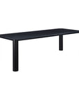 Post - Large Dining Table - Black Oak