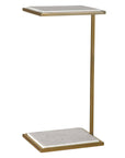 Elevate - Marble Drink Table - White