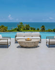 Borneo - Outdoor Sofa - Brown / Oyster White