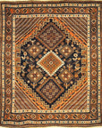 Antique Persian Afshar Rug Circa 1880. A piece of genuine authentic woven carpet art sold by Santa Barbara Design Center Rugs and More.