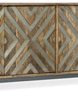 Commerce And Market - 4-Door Entertainment Console - Light Brown