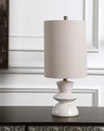 Stevens - Bleached Wood Buffet Lamp - White