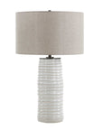 Barat - Ceramic Table Lamp - White