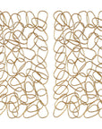 In The Loop - Wall Art (Set of 2) - Gold