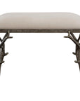 Lismore - Small Fabric Bench - Beige