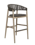 Dermott - Outdoor Bar Stool - Brown / Dark Gray