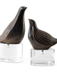 Nesting Bird - Gray Sculptures (Set of 2)