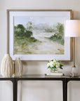 Verdant - Watercolor Landscape Print - Light Brown
