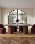 Hadley - Dining Table Large - Warm Brown