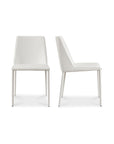 Nora - Vegan Leather Dining Chair (Set of 2) - White