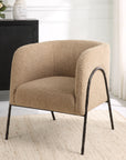 Jacobsen - Tan Shearling Barrel Chair