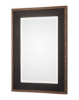 Staveley - Rustic Mirror - Black