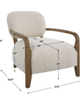 Telluride - Natural Shearling Accent Chair - Beige