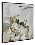 Solace I - Abstract Art On Canvas - Gray