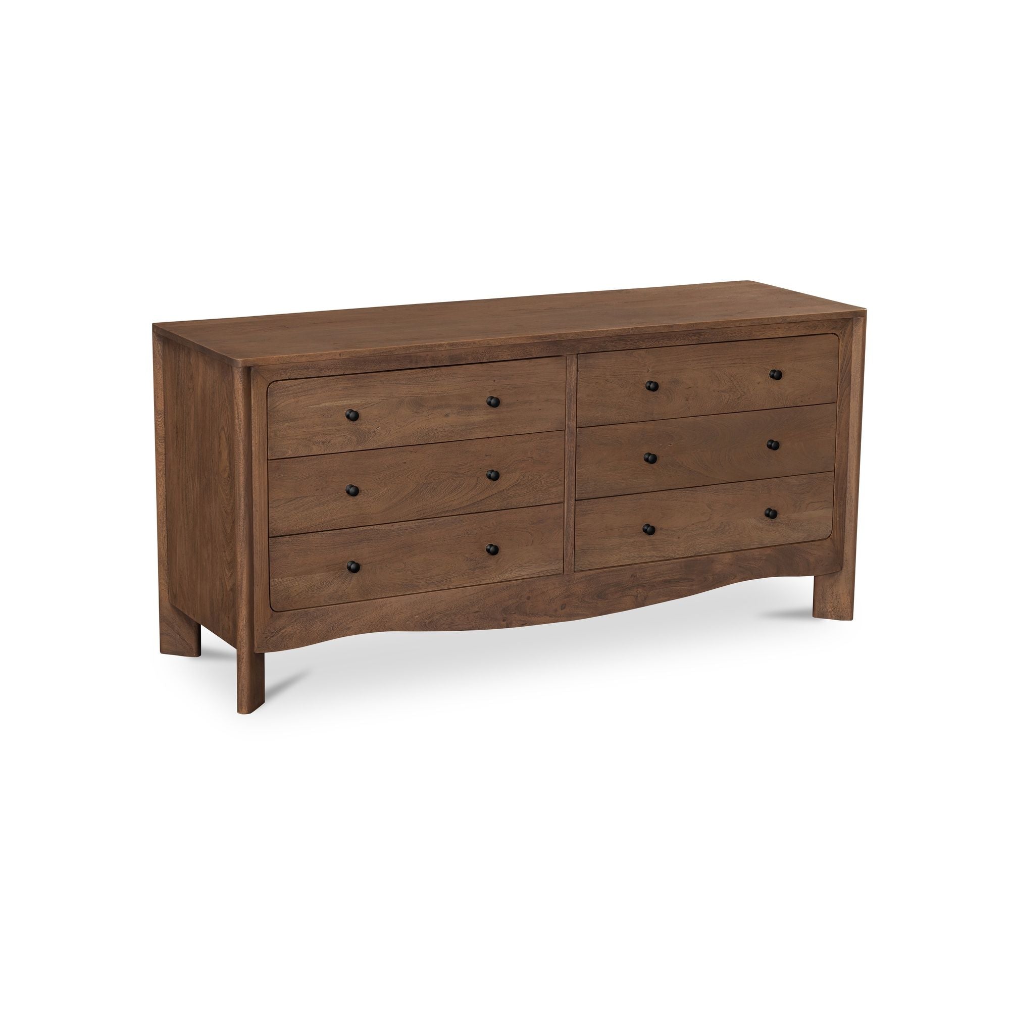 dark brown long dresser Sierra Dark Chocolate Brown 6 Drawer Dresser — Furniture City (CA)l main image 1