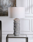 Waves - Table Lamp - Blue & White