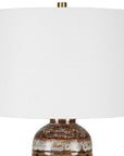 Roan - Artisian Table Lamp - Dark Brown