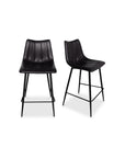 Alibi - Counter Stool (Set of 2) - Matte Black